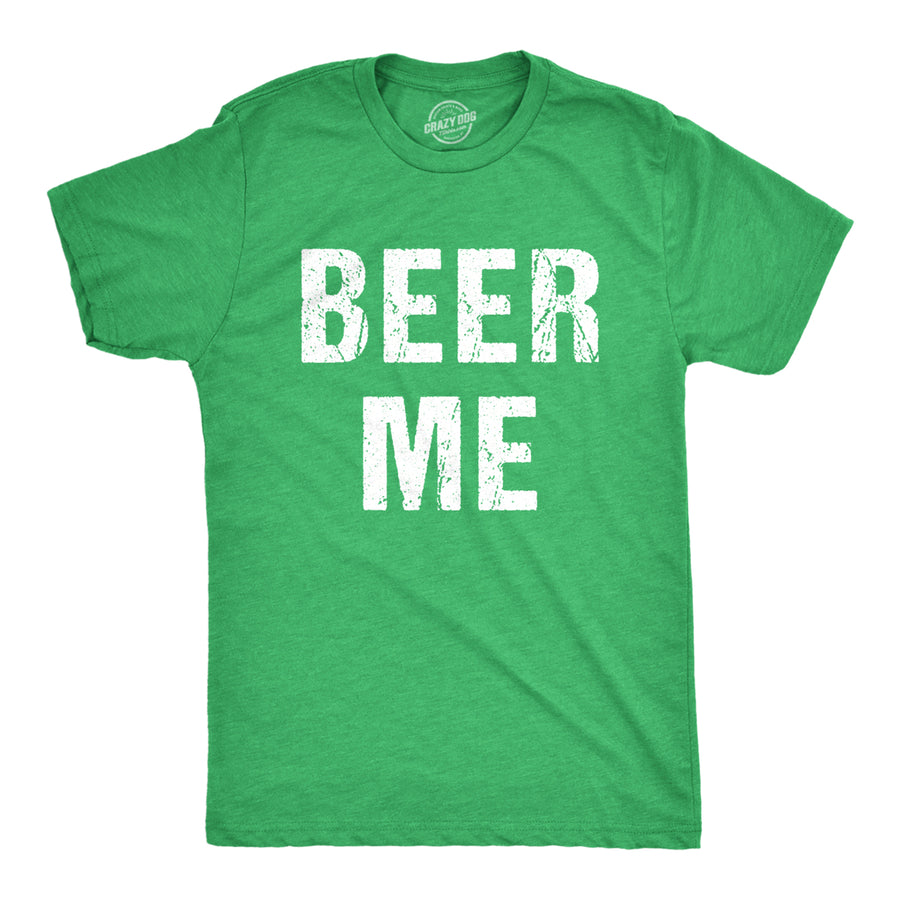 Mens Beer Me T Shirt Funny Saint Patricks Day Cool Sarcastic Drinking Irish Tee Image 1