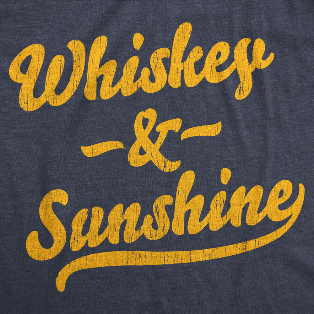 Mens Whiskey And Sunshine Tshirt Funny Summer Drinking Tee Image 2