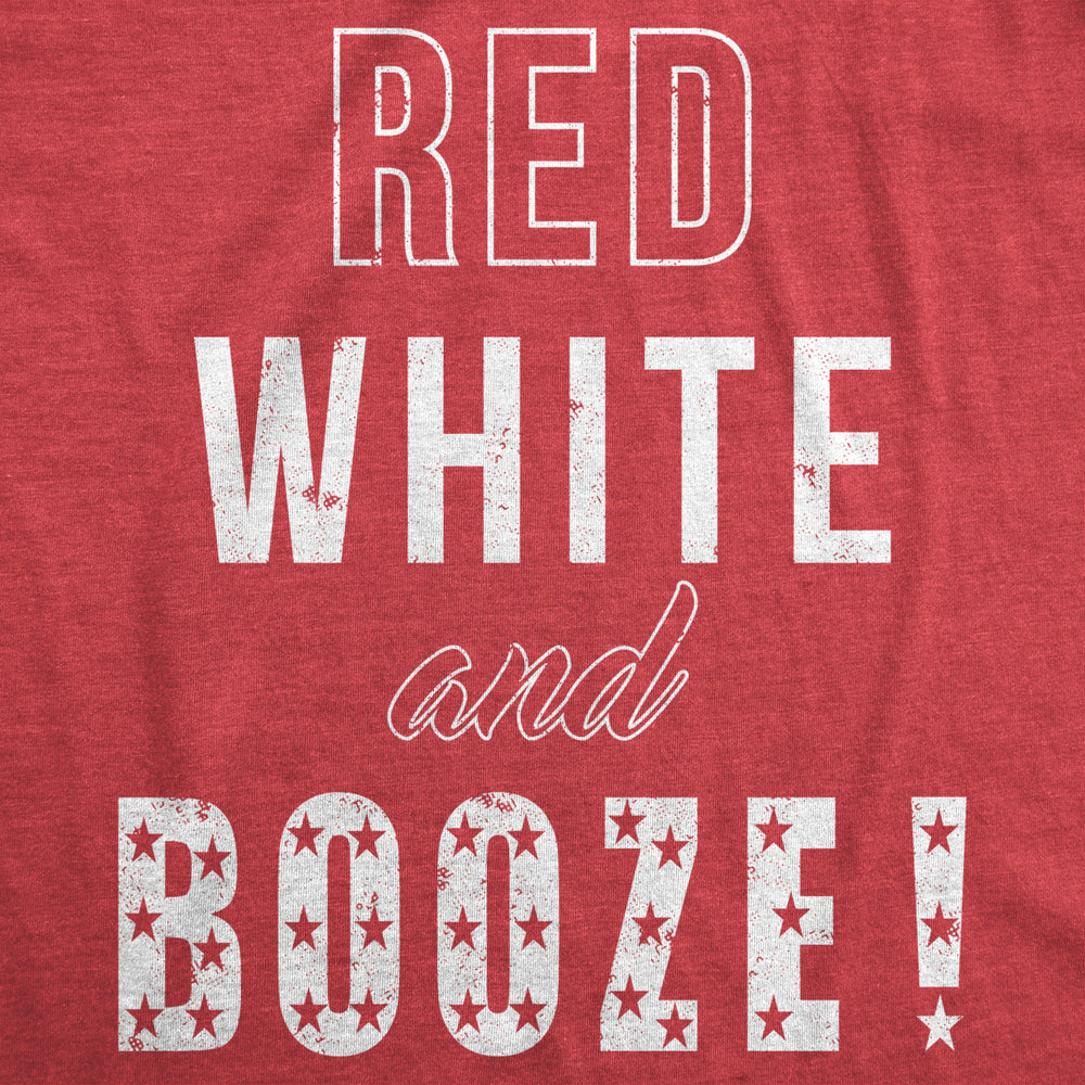 Mens Red White and Booze Funny Drinking Tees USA Hilarious Vintage Novelty T shirt Image 2