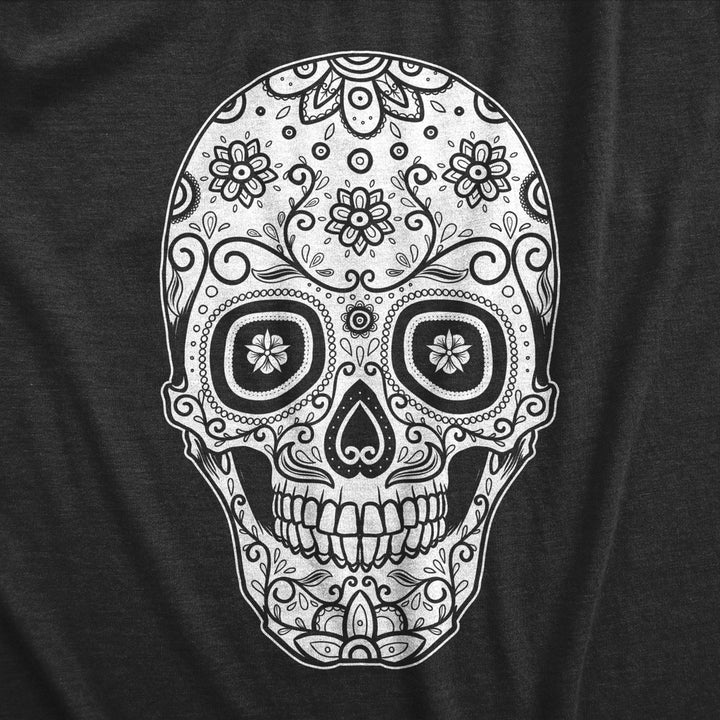 Mens Sugar Skull Cool Mexican Crystal Day of the Dead Mask T shirt Image 2