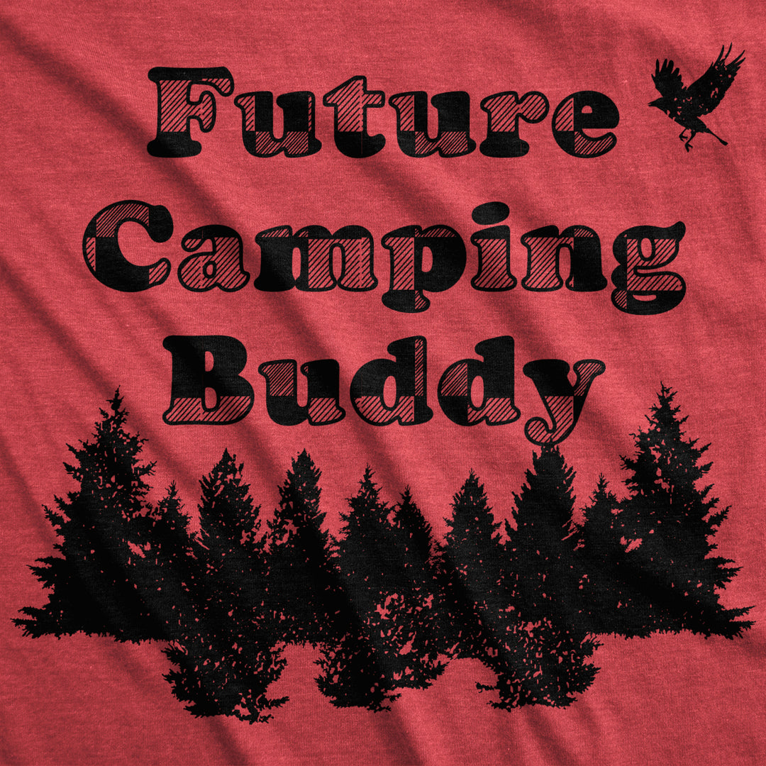 Maternity Future Camping Buddy Pregnancy Tshirt Cute Outdoors Tee Image 2