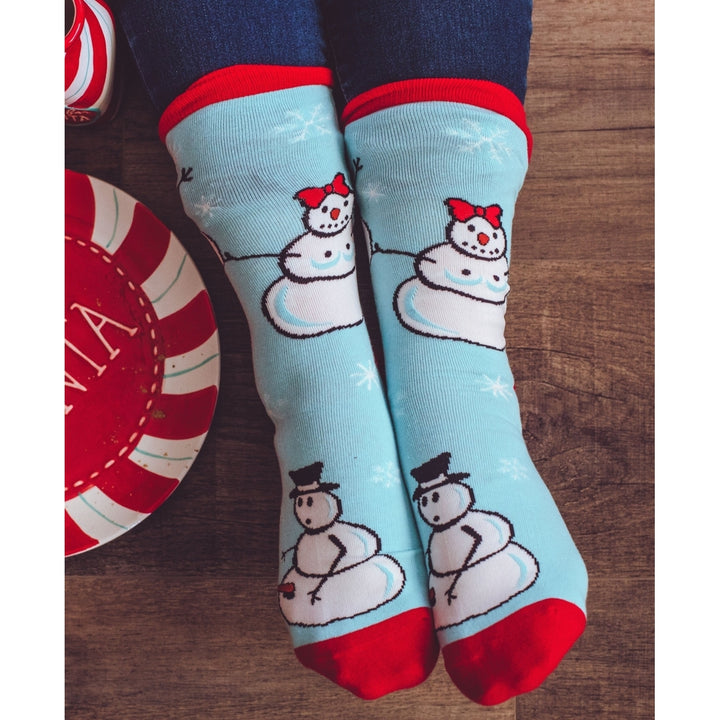 Snowman Holiday Adult Humor Funny Novelty Mens Christmas Socks Offensive Crazy Image 6