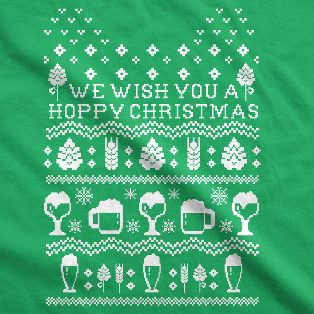 Unisex Hoppy Christmas Sweatshirt Beer Ugly Sweater Sarcastic Cool Party Gift Image 2