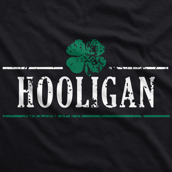 Womens Irish Clover Hooligan Funny St Pattys Patricks Day Cute Drinking T Shirt Image 2