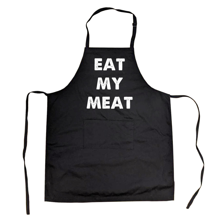 Eat My Meat Cookout Apron Funny Summer Barbeque Aprons Image 1