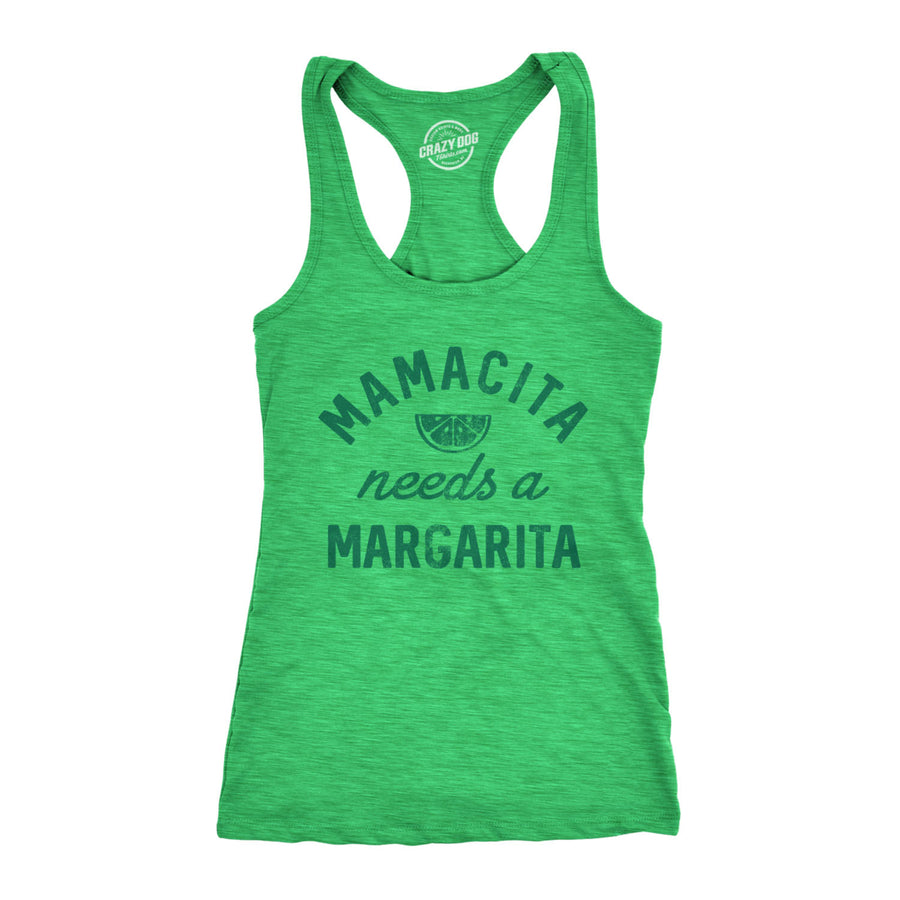 Womens Tank Mamacita Needs A Margarita Tanktop Funny Tequila Shirt Image 1