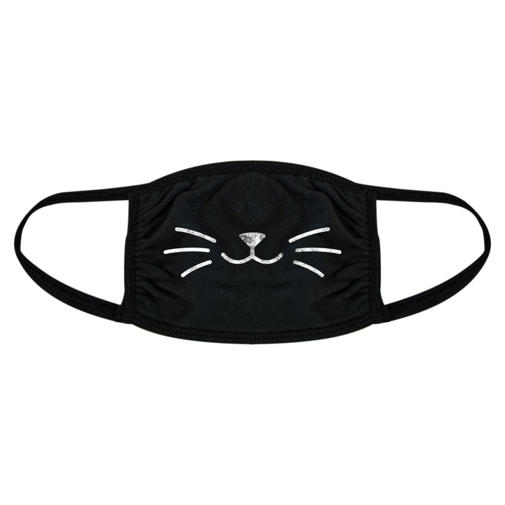 Youth Cat Whiskers Face Mask Funny Kitty Nose And Mouth Covering For Kids Image 1