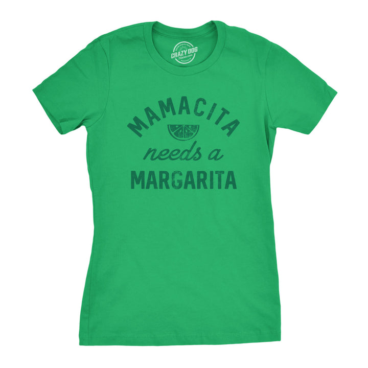 Womens Mamacita Needs A Margarita Tshirt Funny Tequila Tee Image 1