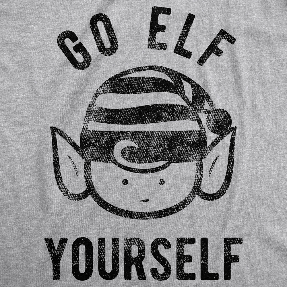 Womens Go Elf Yourself Tshirt Funny Christmas Helper Tee For Ladies Image 2