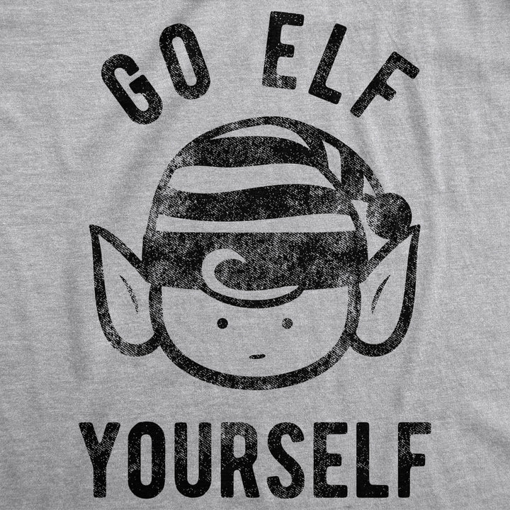 Womens Go Elf Yourself Tshirt Funny Christmas Helper Tee For Ladies Image 2