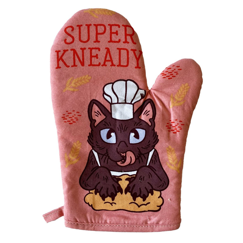 Super Kneady Oven Mitt Funny Pet Kitty Cat Lover Baking Kitchen Glove Image 2