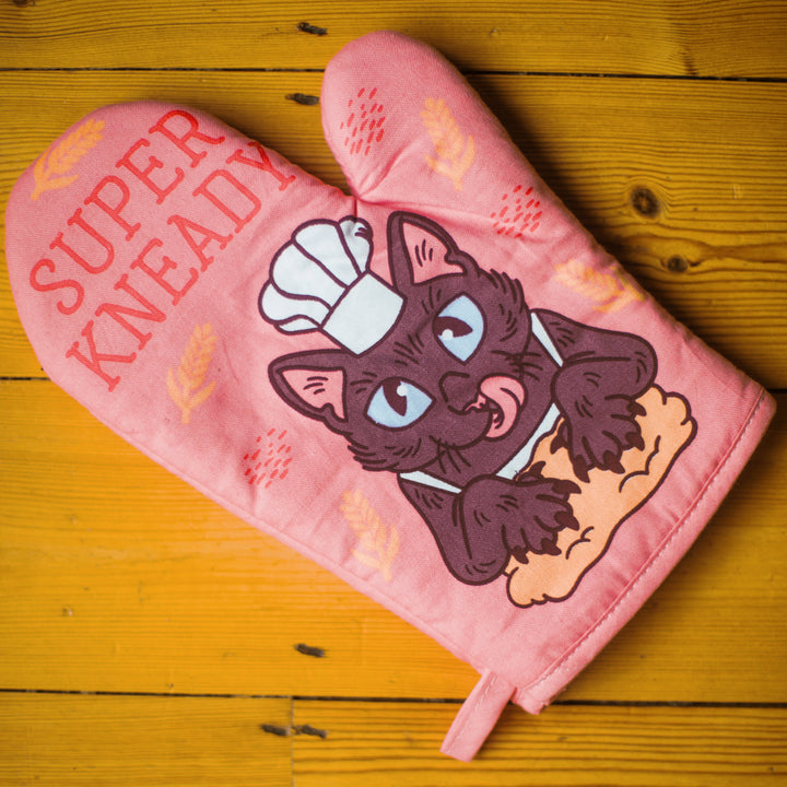 Super Kneady Oven Mitt Funny Pet Kitty Cat Lover Baking Kitchen Glove Image 4