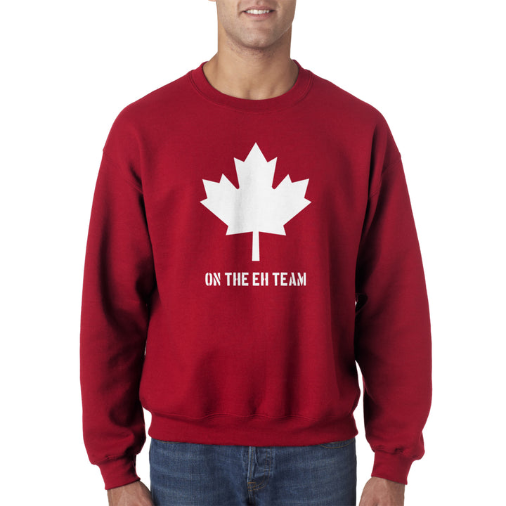 Eh Team Canada Sweater Funny Canadian Shirts Novelty Hilarious Crew Neck Image 1