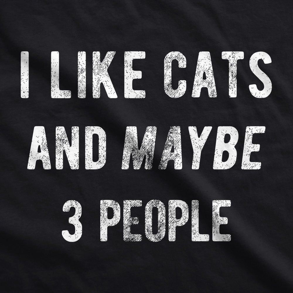 I Like Cats And Maybe 3 People Face Mask Funny Pet Kitty Lover Nose And Mouth Covering Image 2