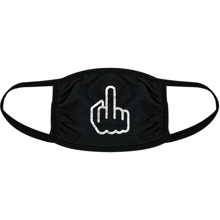 Middle Finger Face Mask Funny Flick Off F You Graphic Nose And Mouth Covering Image 1