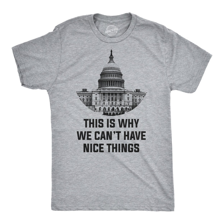 This Is Why We Cant Have Nice Things T Shirt Funny Anti Capitol Political Tee Image 1