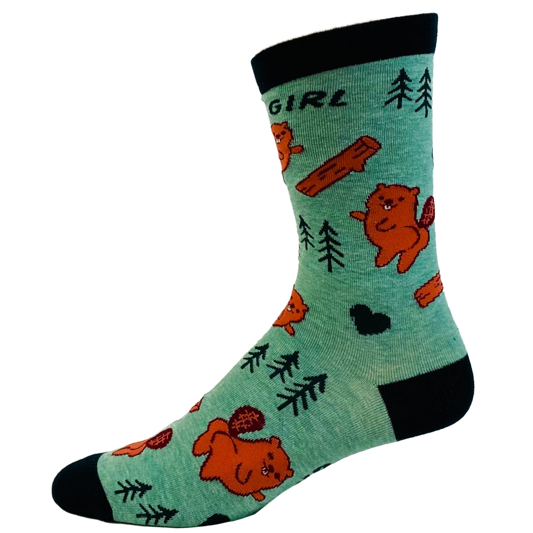 Womens Dam Girl Socks Funny Damn It Beaver Dam Novelty Saying Quote Footwear Image 4