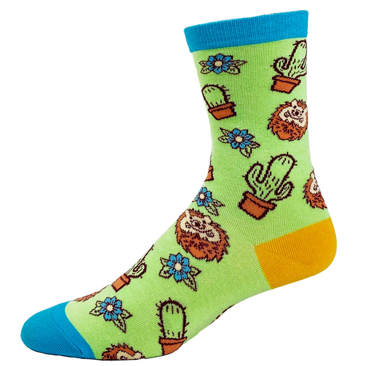 Youth Cant Touch This Socks Funny Sharp Cactus Hedgehog Graphic Sarcastic Footwear Image 4