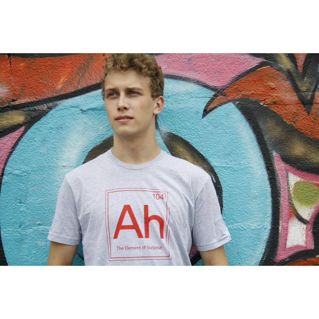 Ah! The Element Of Surprise T Shirt Funny Sarcastic Science Periodic Table Tee Image 4