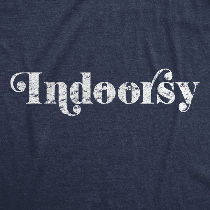 Mens Indoorsy Tshirt Funny Introvert Social Distancing Novelty ***** Tee Image 2