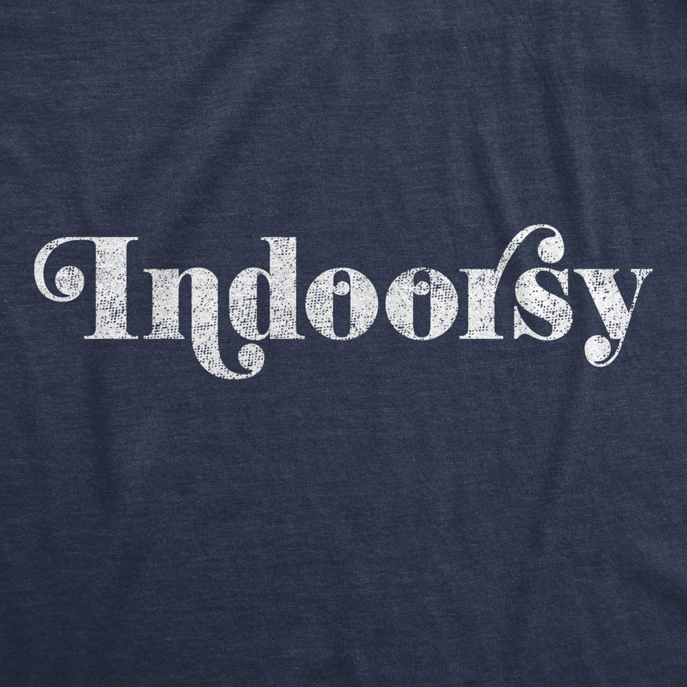 Womens Indoorsy Tshirt Funny Introvert Social Distancing Novelty ***** Tee Image 2