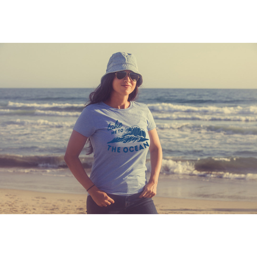 Womens Take Me To The Ocean Tshirt Cute Beach Vacation Tee Image 4