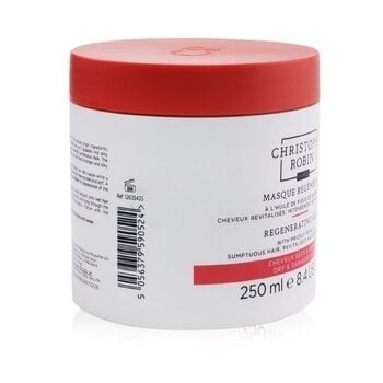 Christophe Robin Regenerating Mask with Rare Prickly Pear Oil - Dry and Damaged Hair 250ml/8.4oz Image 2