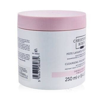 Christophe Robin Cleansing Volumising Paste with Rose Extracts (Instant Root Lifting Clay to Foam Shampoo) - Fine & Flat Image 2