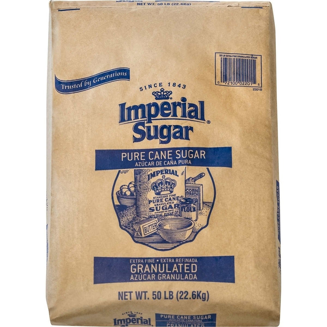 Imperial Extra Fine Granulated Sugar 50 Pounds Image 1