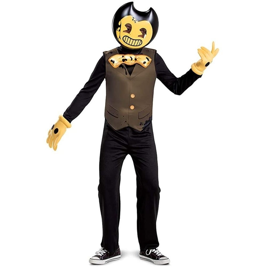 Bendy and The Dark Revival Classic size S 4/6 Boys Costume Game Character Disguise Image 1