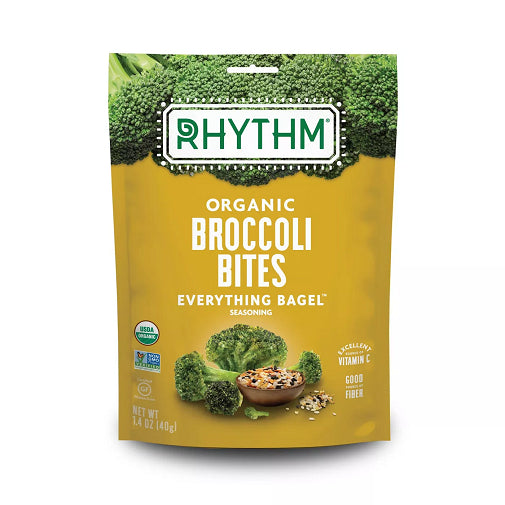 Rhythm Organic Broccoli Bites Everything Bagel Image 1