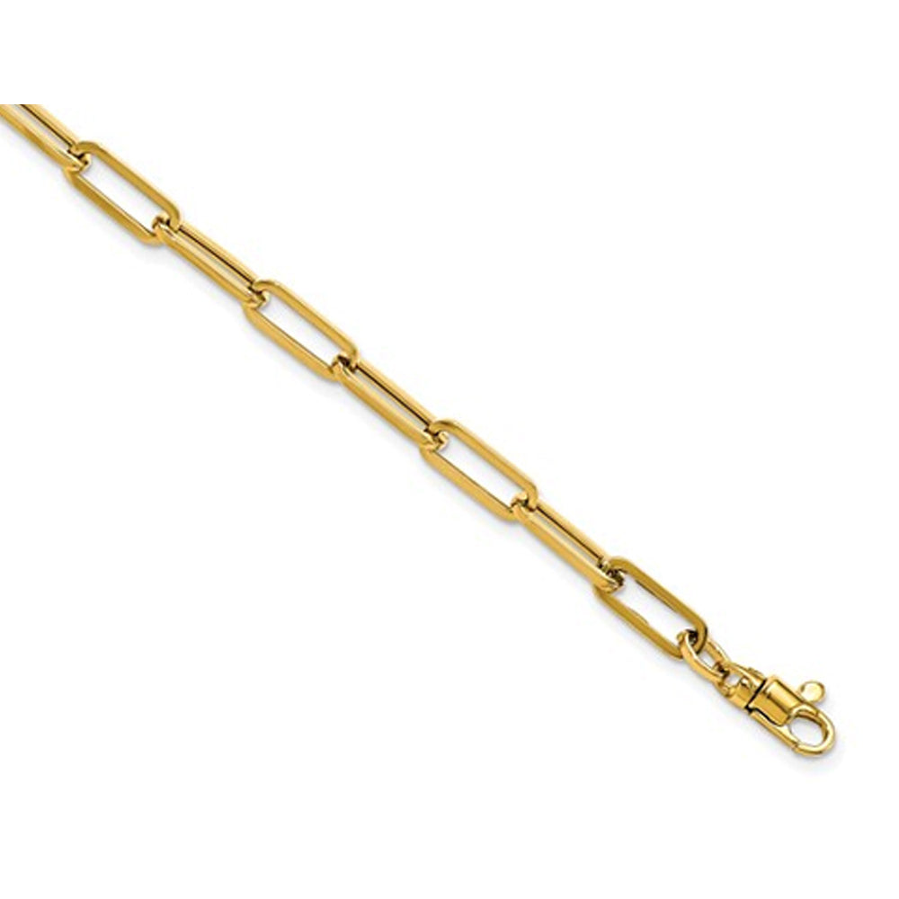 14K Yellow Gold Fancy Link Bracelet 7.50 Inches (1 Inch Ext.) Image 4