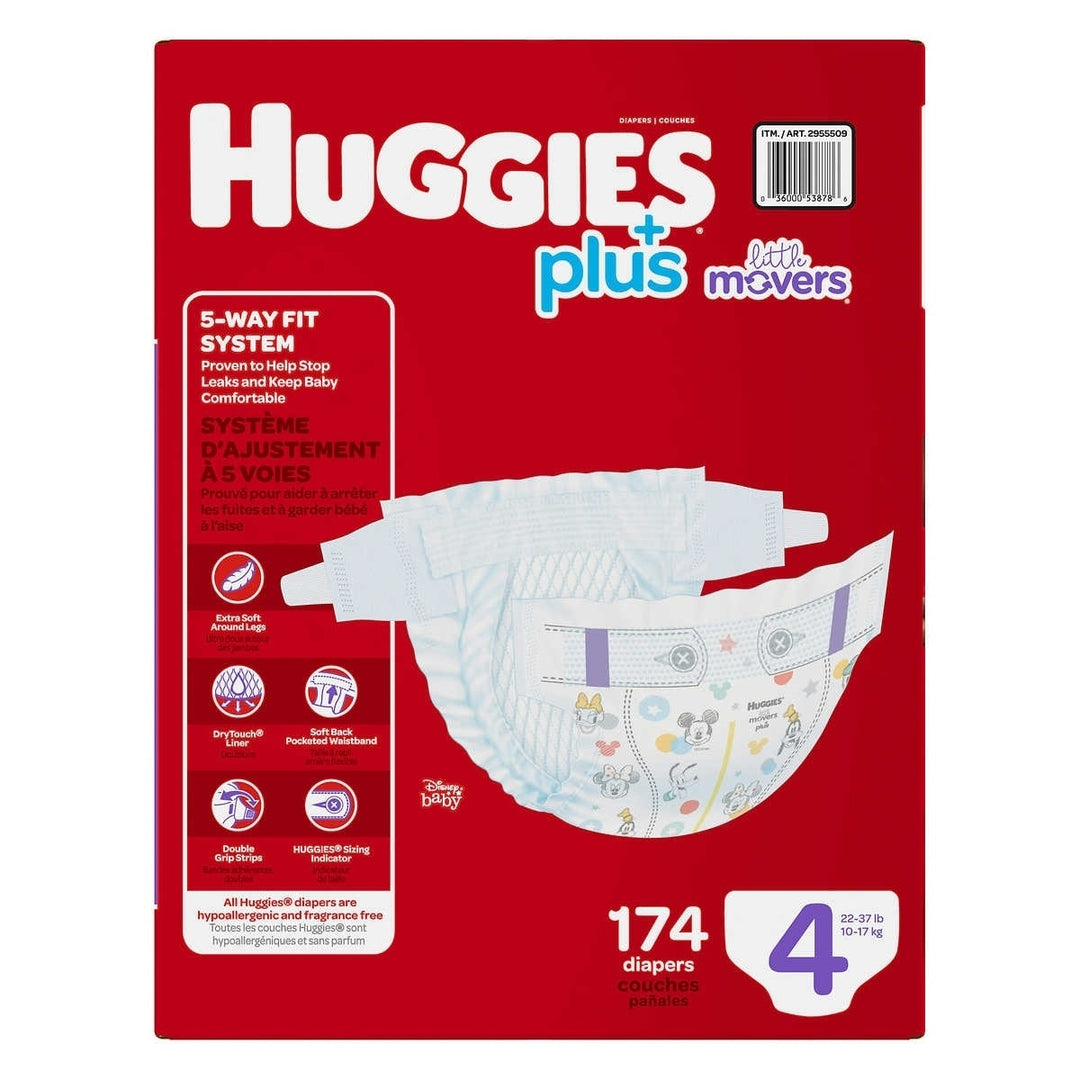 Huggies Plus Diapers Size 4 174 Count Image 2