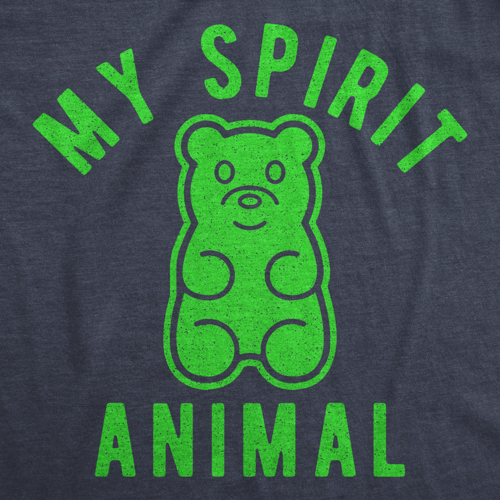 Mens Gummy Bear My Spirit Animal Tshirt Funny Candy Lover Graphic Novelty Tee Image 2