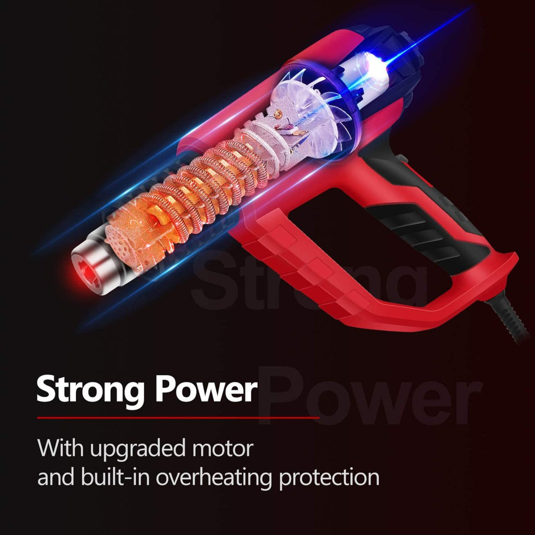 AVID POWER 1500W Heat Gun Variable Speed Hot Air Gun 122 -1022 3-Temp Settings Image 3