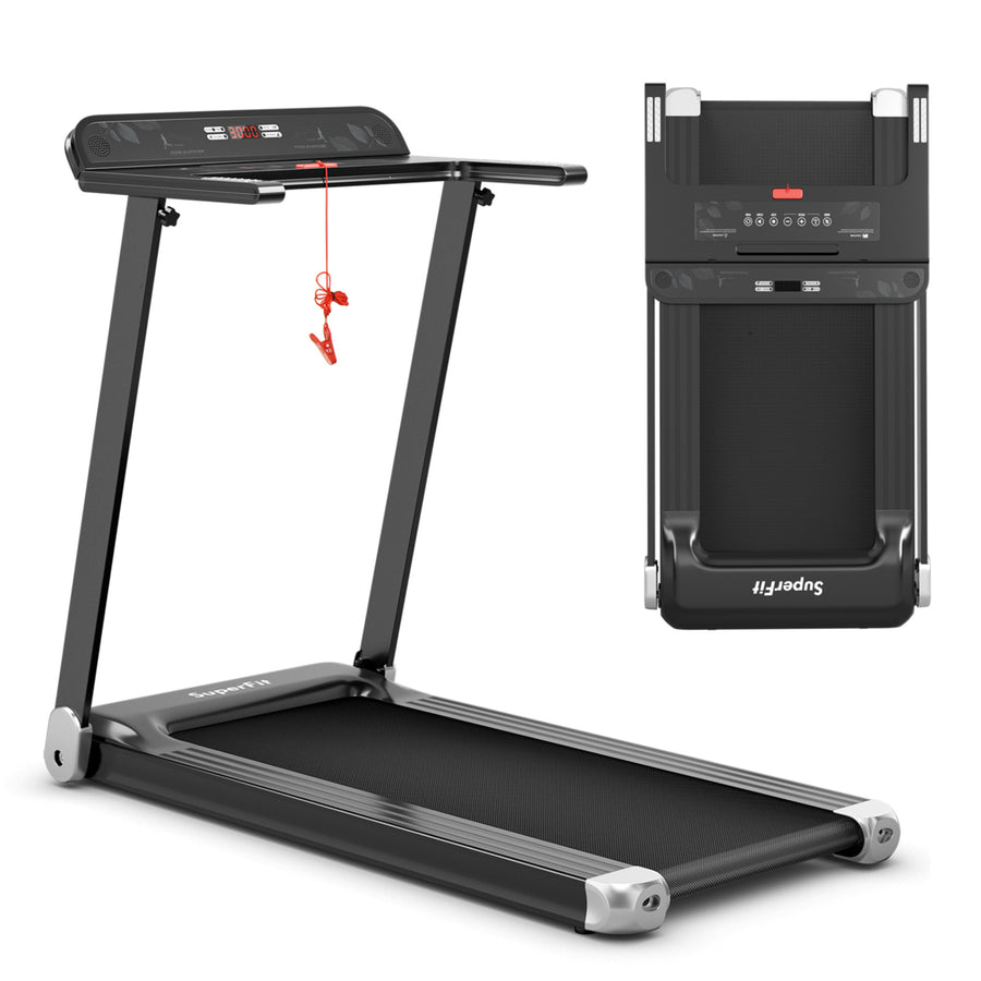 Electric Folding Treadmill Portable Cardio Running Machine w/ APP Control Image 1
