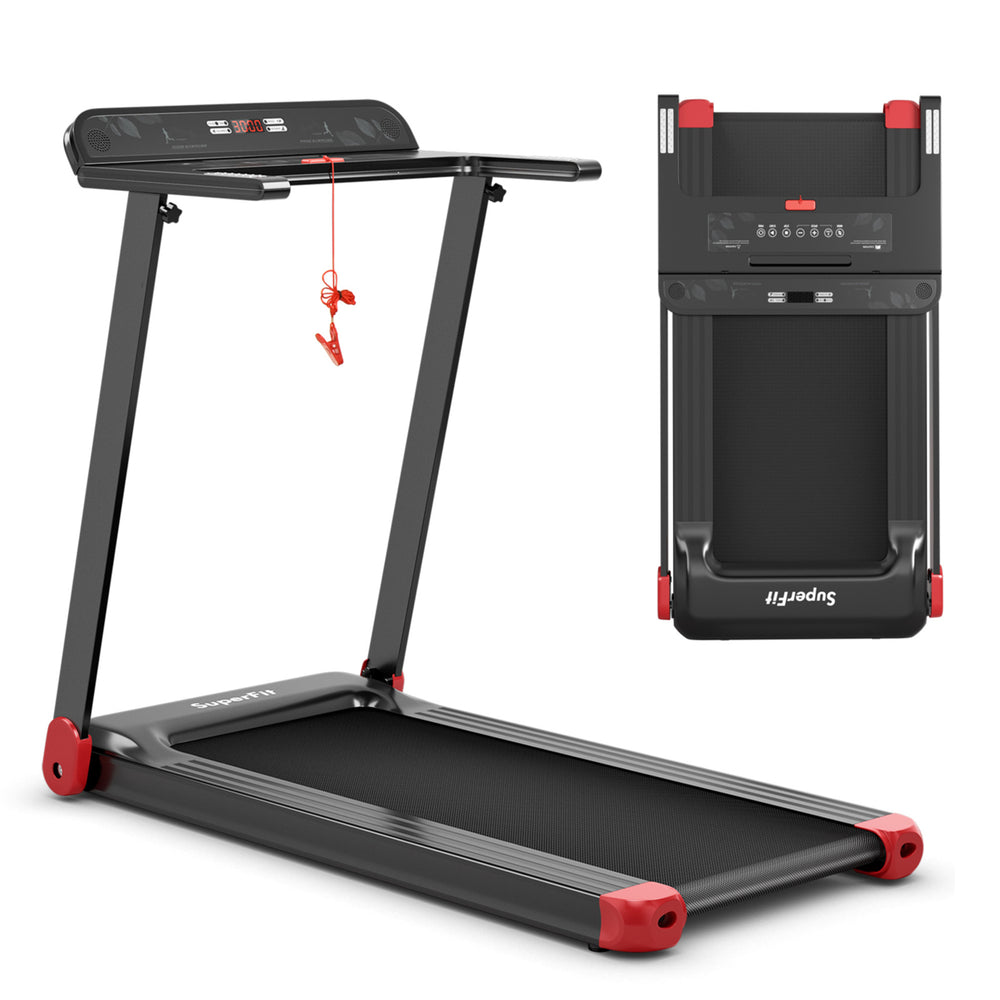 Electric Folding Treadmill Portable Cardio Running Machine w/ APP Control Image 2