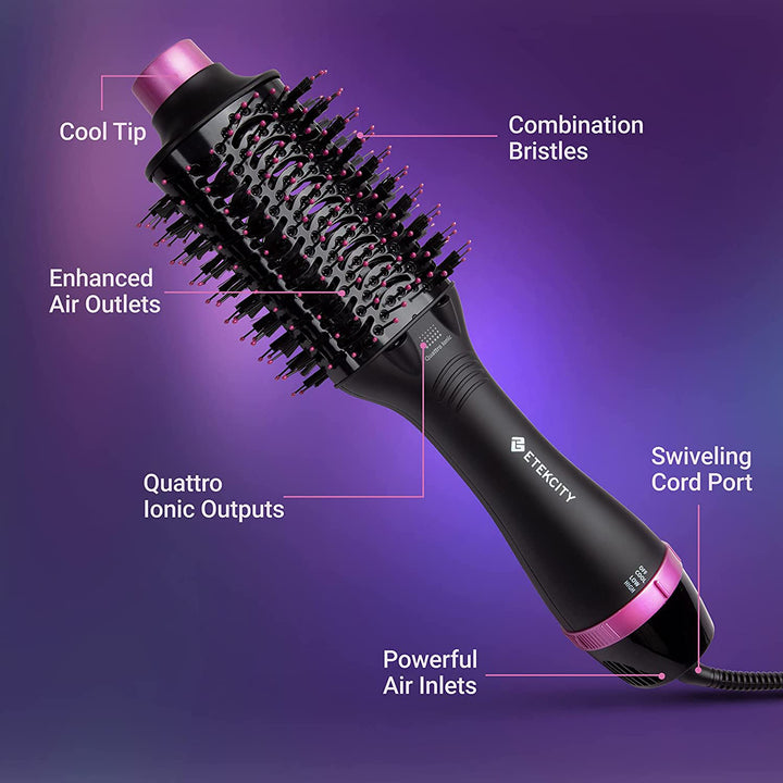 Etekcity Hair Dryer Brush Blow Dryer Hot Air Brush for Women One Step Hair Dryer Image 1