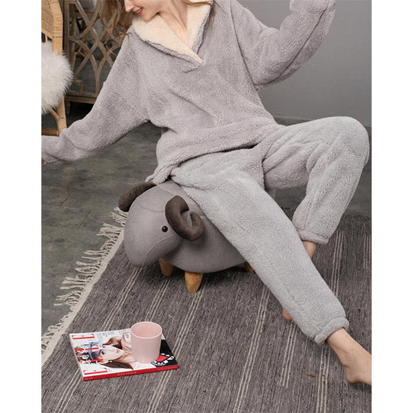 Flannel Pyjama Pants Set Thickened Home Wear Image 3