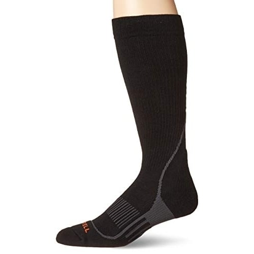 Merrell Men's Wool Compression Hiker Socks  BLACK Image 1