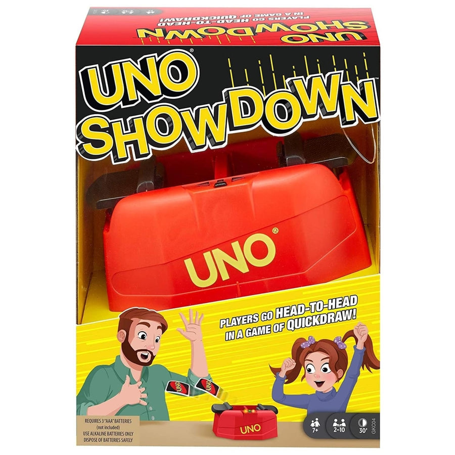 Uno Showdown Matching Interactive Quickdraw Card Game Family Fun Mattel Image 1