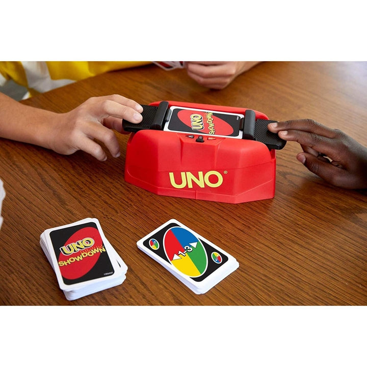 Uno Showdown Matching Interactive Quickdraw Card Game Family Fun Mattel Image 3