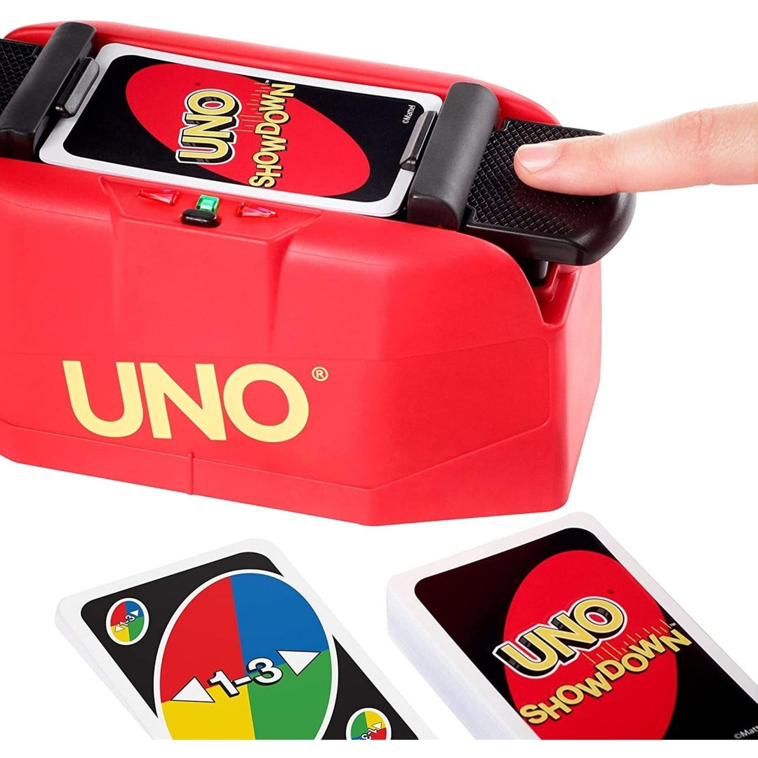 Uno Showdown Matching Interactive Quickdraw Card Game Family Fun Mattel Image 4