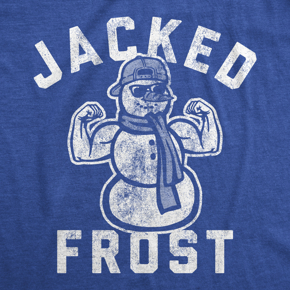 Mens Jacked Frost Tshirt Funny Christmas Party Winter Novelty Graphic Tee For Men Image 2