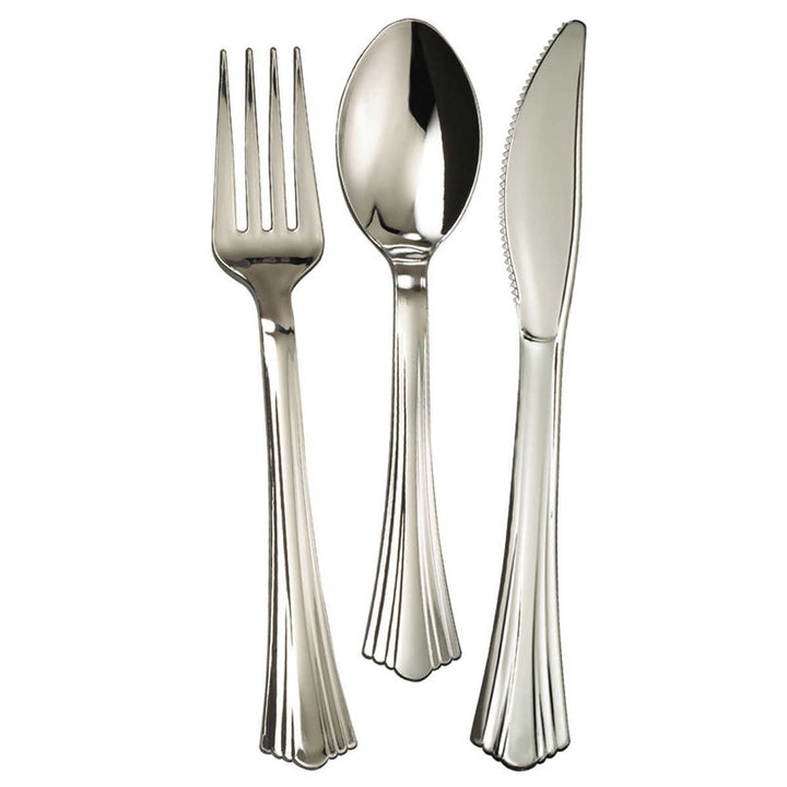 Reflections Plastic Cutlery Silver 160 Count Image 3