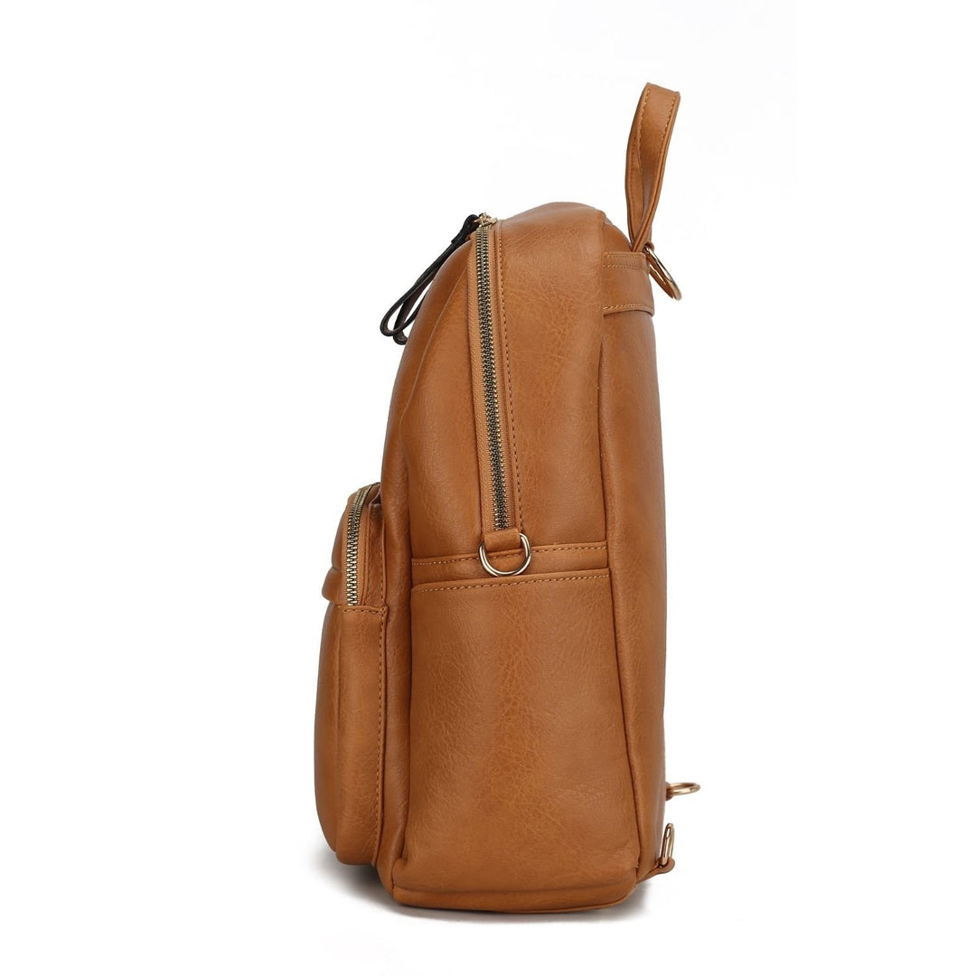 MKF Collection Yolane Backpack Convertible Multi-Functional Shoulder Bag Handbag by Mia K Image 9