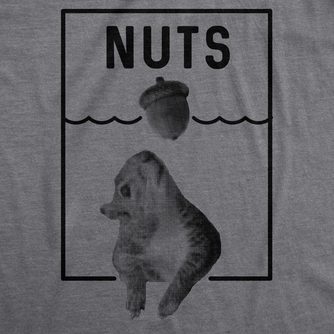 Womens Nuts Jaws Squirrel Parody Tshirt Funny Novelty Shark Movie Graphic Tee For Ladies Image 2