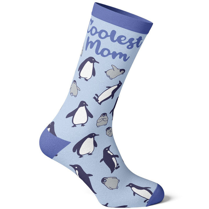 Womens Coolest Mom Penguins Cute Mothers Day Chilly Animal Graphic Novelty Footwear Image 4