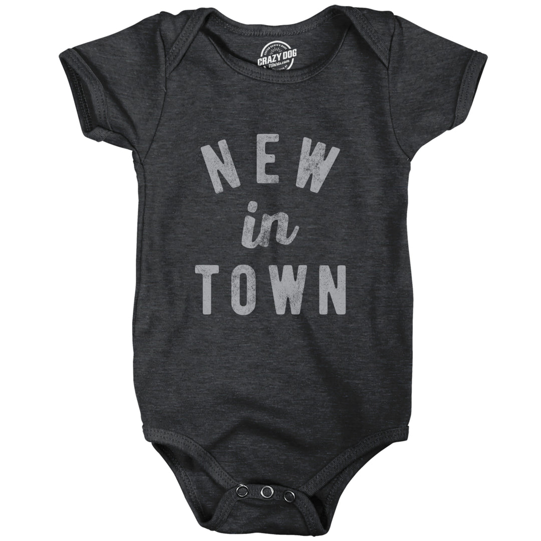 Baby Bodysuit In Town Funny Cute Family Novelty Graphic Jumper For Infants Image 1