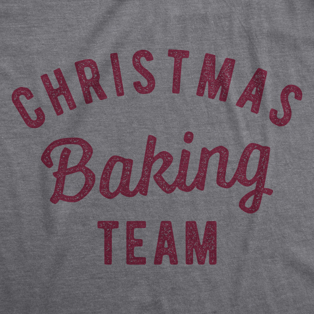 Mens Christmas Baking Team Tshirt Funny Xmas Party Family Novelty Graphic Tee For Guys Image 2